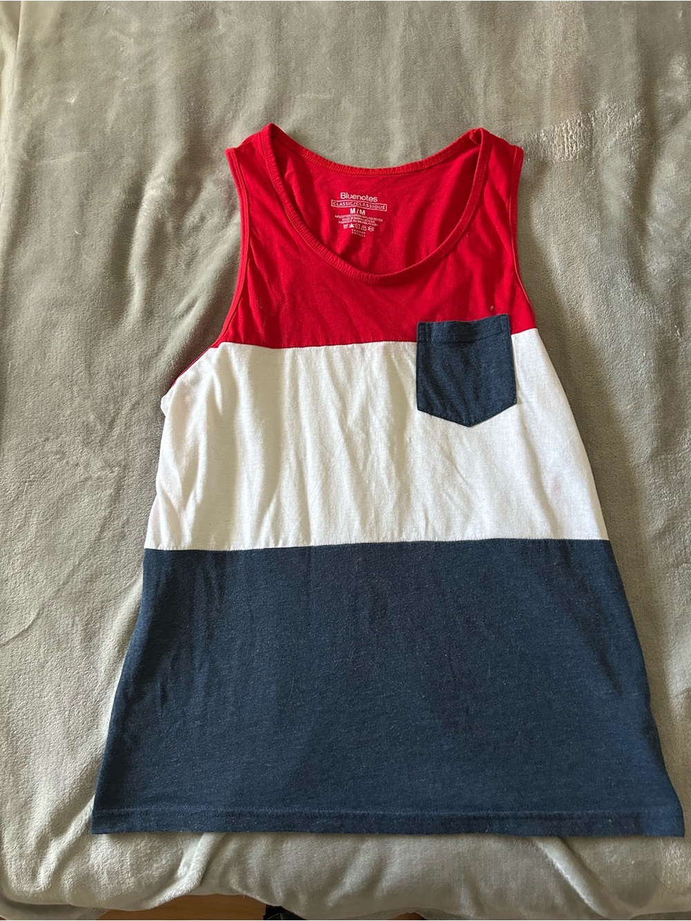 Bluenotes Tank Top - Red, White & Navy